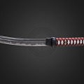 Samurai sword Deadpool sword machete bayonet 3d model