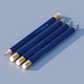 Pen Brush Pencil Stationery 3d model