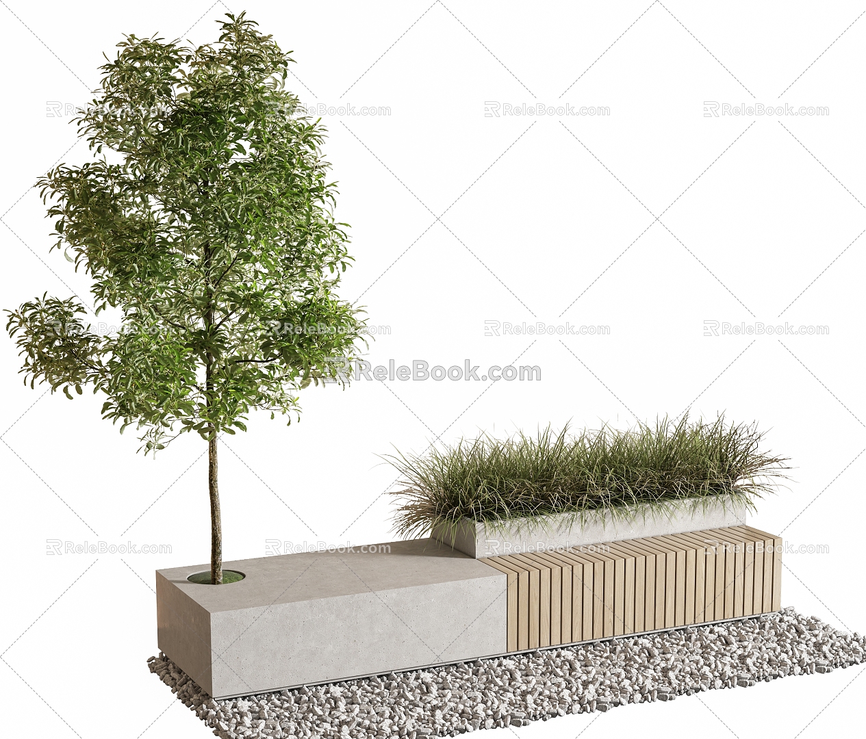 Modern Outdoor Chair Landscape Seat model