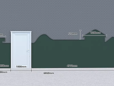 Detailed Kindergarten Interior Layout With Structural Dimensions And Door Measurements 3d model