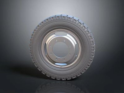 Car Tire And Wheel Rim Auto Part With Durable Tread And Metallic Hub Design 3d model