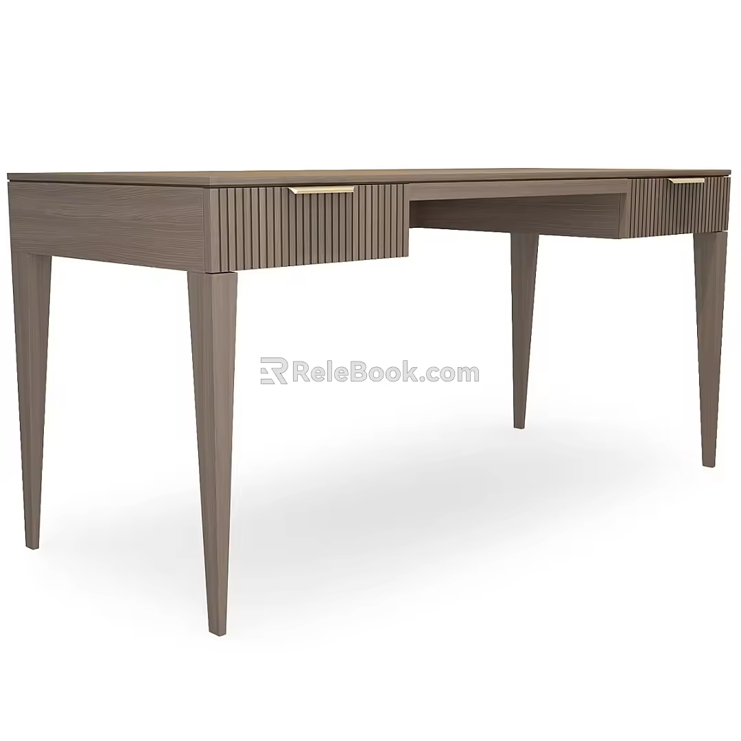 Nordic Simple Desk 3d model