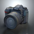Modern Camera SLR Nikon Camera SLR Camera Card Machine 3d model