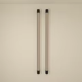 Modern Minimalist Wall Lamps Long Cylindrical Design Mounted On Light Wall