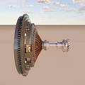 Automotive Clutch Disc And Flywheel Components With Metal Construction Gear Teeth And Vent Holes