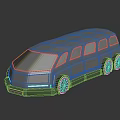Modern Silver Van With Sleek Design Reflective Surface And Multiple Windows