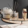 Modern Ornaments Combination Vase Candlestick Lamp Ornaments 3d model