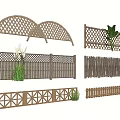 Wooden Garden Fences With Various Designs Including Lattice Arched And Simple Styles