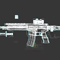 Modern Tactical Rifle With Red Dot Sight Magazine Bullets And Bayonet For Military Use