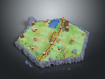 Game Environment Game Scene Fairy Tale Scene Fairy Tale Magic Scene Magic Item Fantasy Scene 3d model