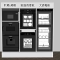 Modern Kitchen Appliances With Oven Steamer Household Sterilizer And Large Sterilizer