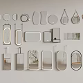 Various Stylish Mirrors With Different Shapes And Decorative Designs For Wall