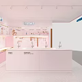 DBWT Maternity Baby Store With Pink Interior And Baby Product Displays
