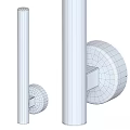 Modern Minimalist Wall Lamps In White Silver Black With Sleek Design Mounted On Grey Wall