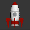 Modern toy rocket toy rocket launcher 3d model