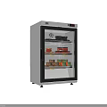 Transparent Glass Door Freezer With Canned Food Storage And Digital Temperature Control