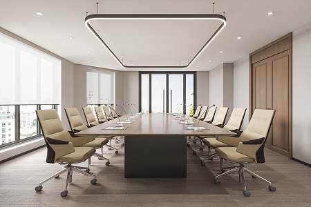 Modern Meeting Room Meeting Table and Chair 3d model