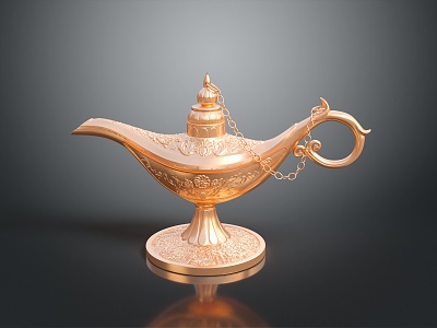 Superior elf Aladdin's lamp Aladdin's lamp elf say your wish say your wish 3d model