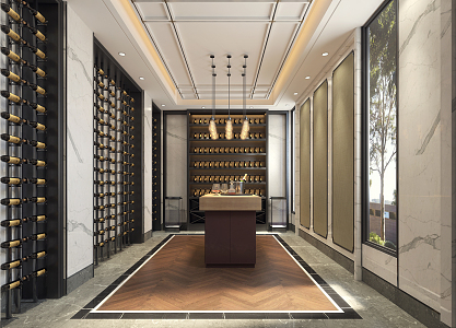 New Chinese Wine Cellar 3d model