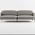 Modern Double Sofa Avant-garde Fabric Yanling Two-person Three-person Sofa 3d model