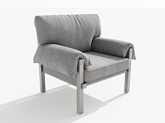 Single sofa single chair leisure chair 3d model