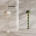 Modern Cream Style Floor Lamp 3d model