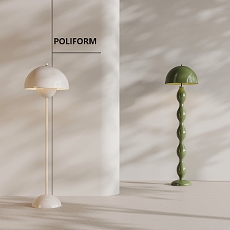 Modern Cream Style Floor Lamp 3d model