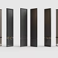 Modern Room Dividers With Wooden Frame And Glass Panel Design For Home Interior