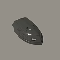 Gray Electronic Device Shell With Textured Surface Two Screw Holes And Opening