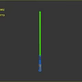 Futuristic Green Lightsaber Weapon With Glowing Blade And Metallic Hilt Design