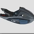 Modern Sleek Jet Ski With Blue Gray Design Black Seat And Control Panel