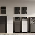 Various Black White Water Dispensers Wall Mounted and Floor Standing Models