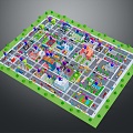 cartoon city cartoon street cartoon block old street old block miniature block miniature street 3d model