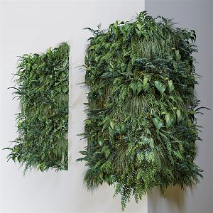 Modern Green Wall 3d model