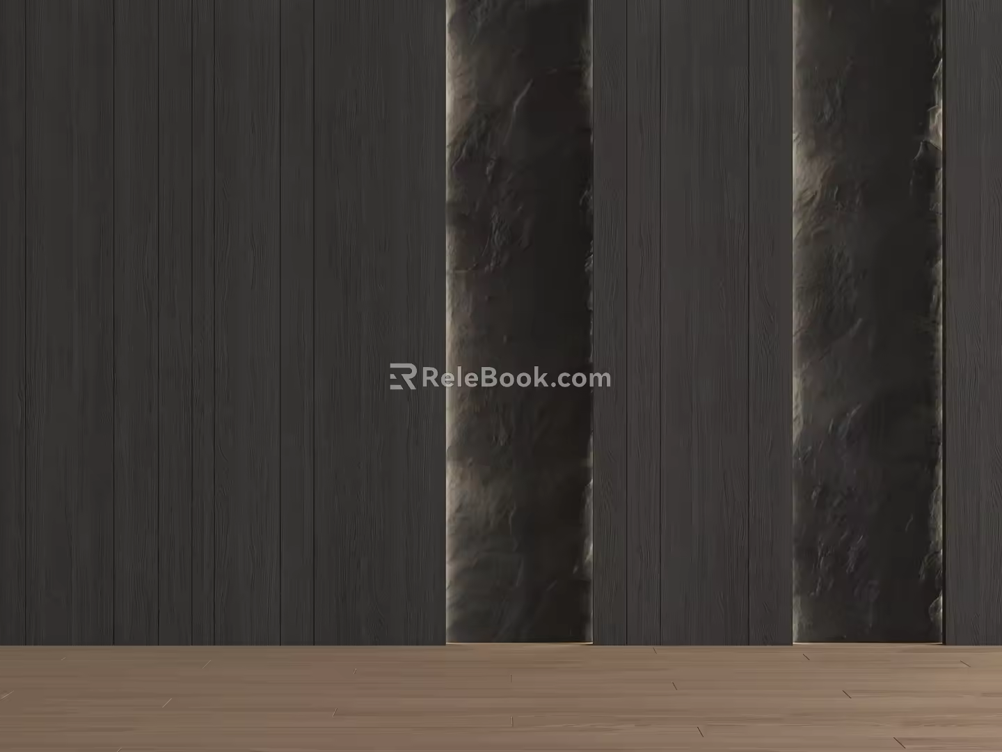 Modern sofa background wall 3d model
