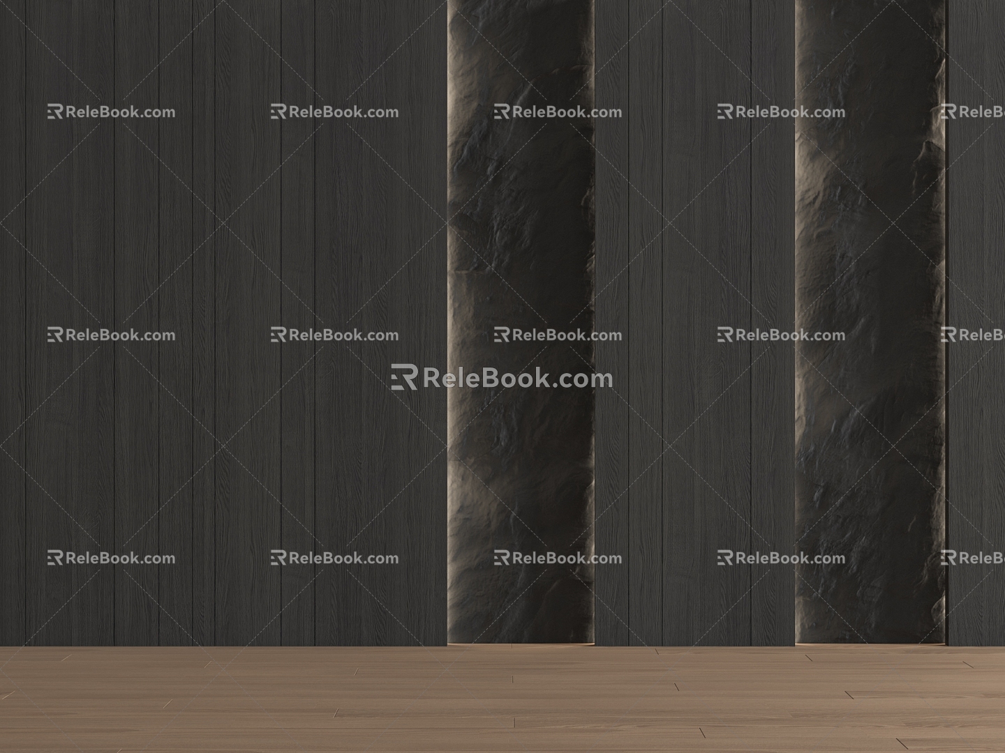 Modern sofa background wall 3d model