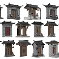 Traditional Chinese Door Architectural Designs With Various Styles Different Shapes And Details