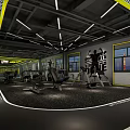 Modern Gym 3d model