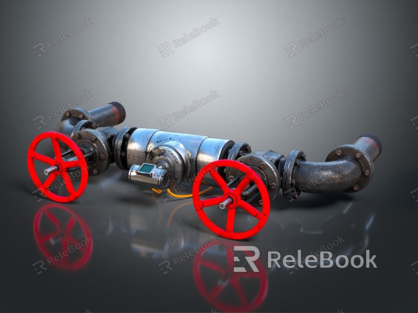 Industrial LOFT water pipe valve model