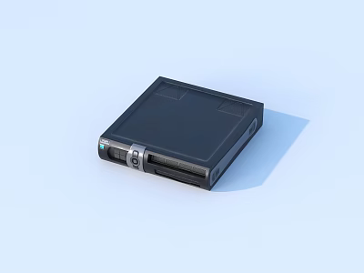 Black Projection Monitoring Device With Sleek Modern Compact Durable Design 3d model