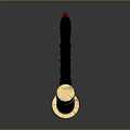 Traditional Japanese Katana With Long Sharp Blade And Red Black Wrapped Handle
