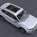 White Stylish SUV Car with Sleek Body Lines Modern Front Grille and Alloy Wheels