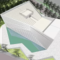 Modern Sales Office Building Concept Sales Office 3d model