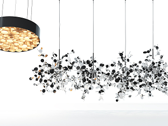 Modern chandelier combination 3d model