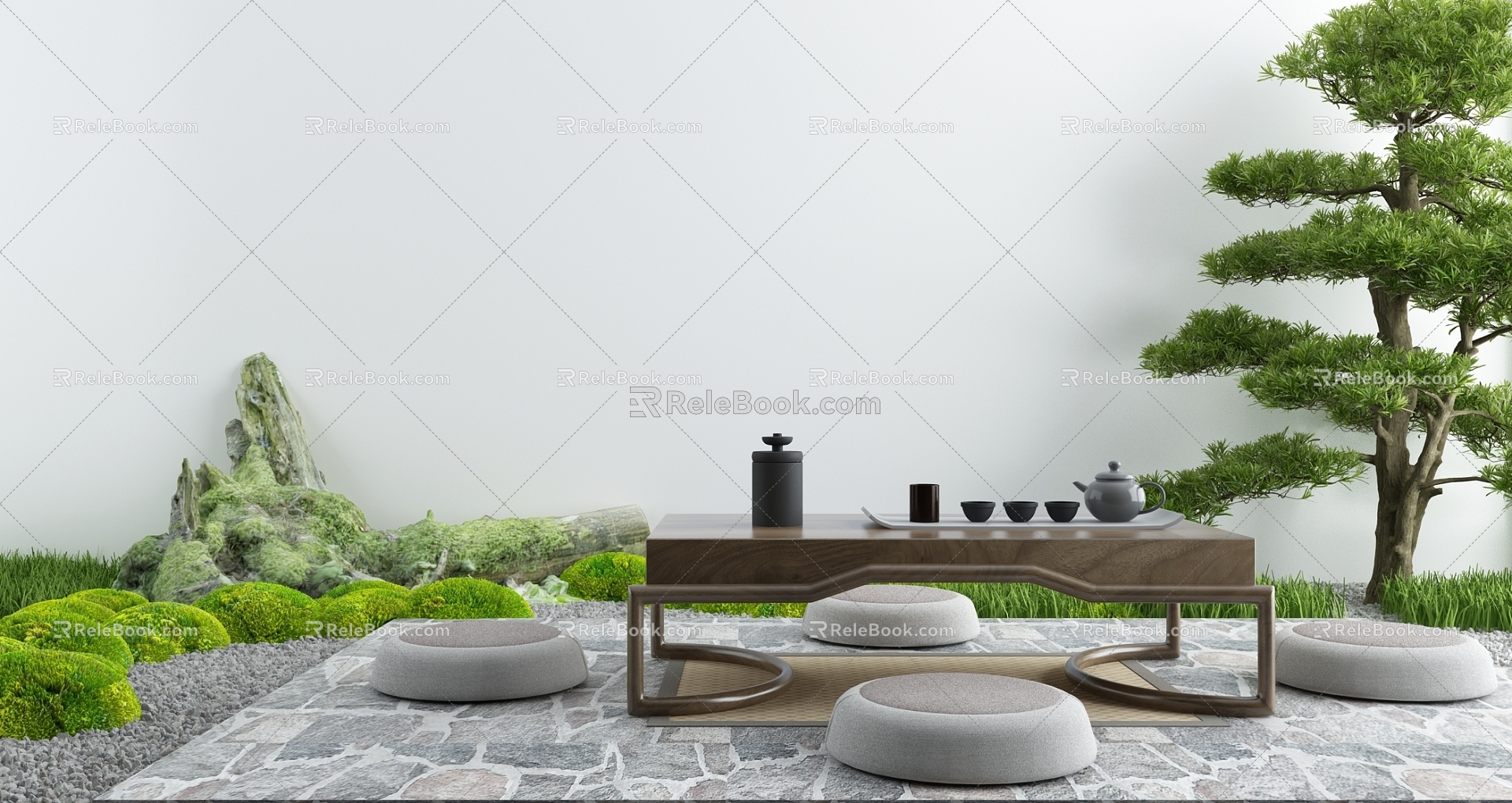 Garden Zen Landscape 3d model