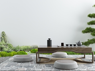 Garden Zen Landscape 3d model