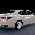 Sleek White Sedan With Modern Design And Alloy Wheels Against Sunset Sky