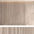 Modern Dark Wooden Wall Panel Design With Vertical Stripes And Spliced Texture