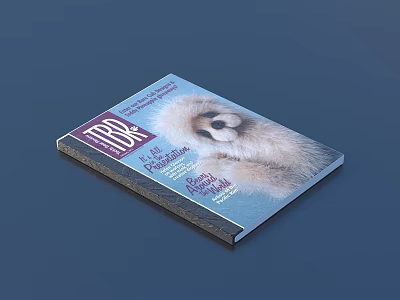 Vibrant Marine Life Magazine Cover Featuring Seal from Pacific Marine Mammal Center and TDR 3d model