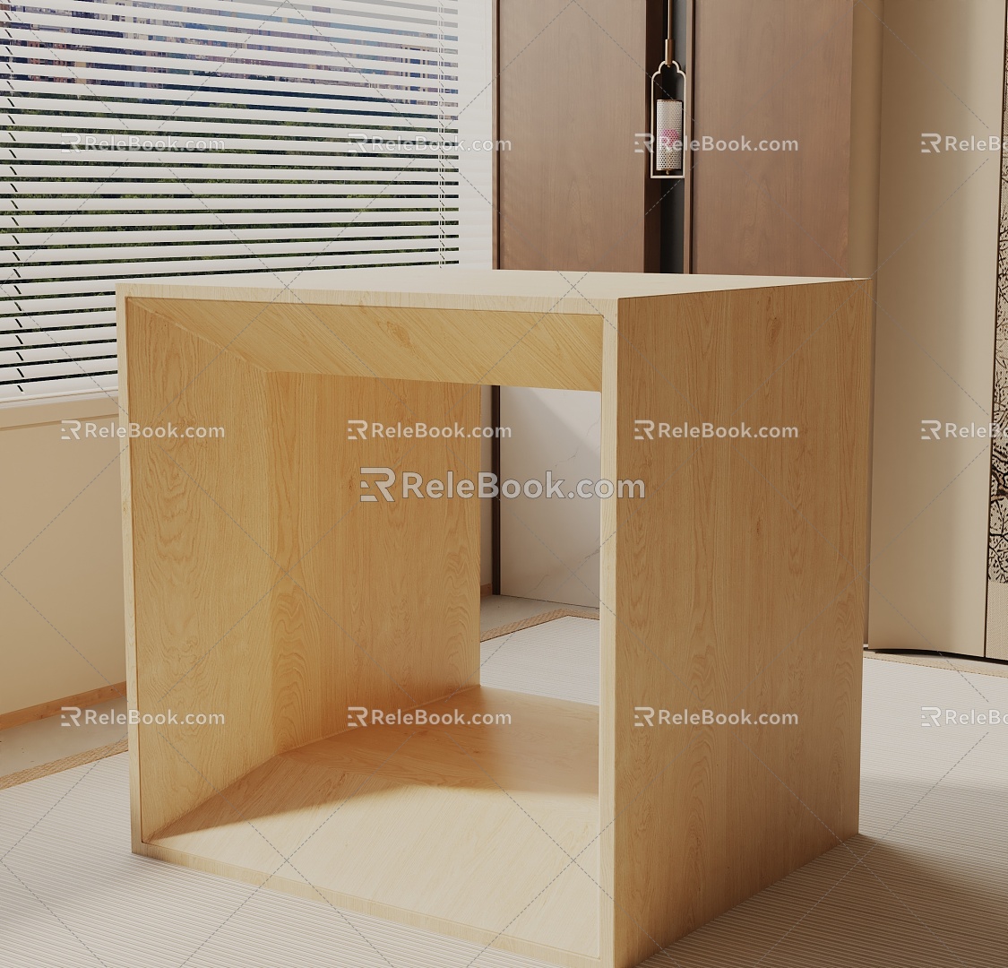 Modern Bedside Cabinet 3d model